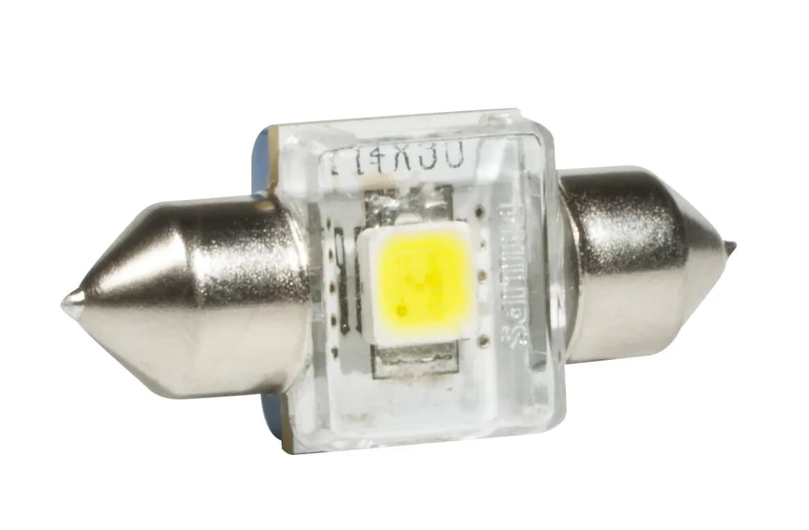 Philips 43mm festoon X-tremeVision LED 6000K Interior light | Xenon White, 6000K, 43mm, Plug & Play — 30 mm