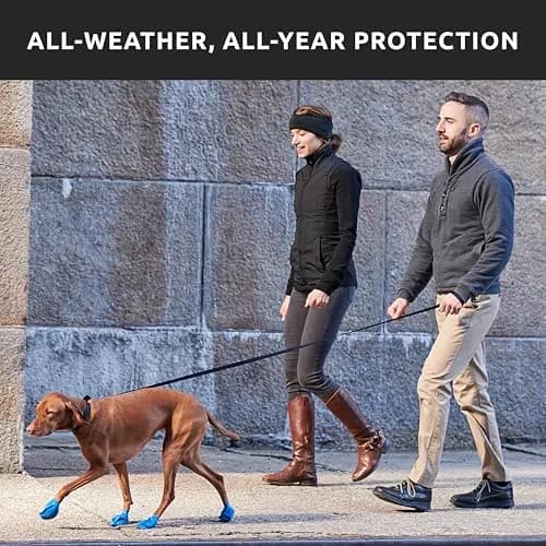 Protex PawZ Rubber Dog Boots for Medium Paws | All-Weather Waterproof, Anti-Slip thumbnail 6