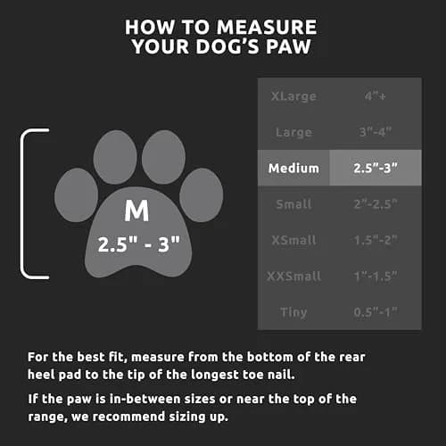 Protex PawZ Rubber Dog Boots for Medium Paws | All-Weather Waterproof, Anti-Slip thumbnail 3