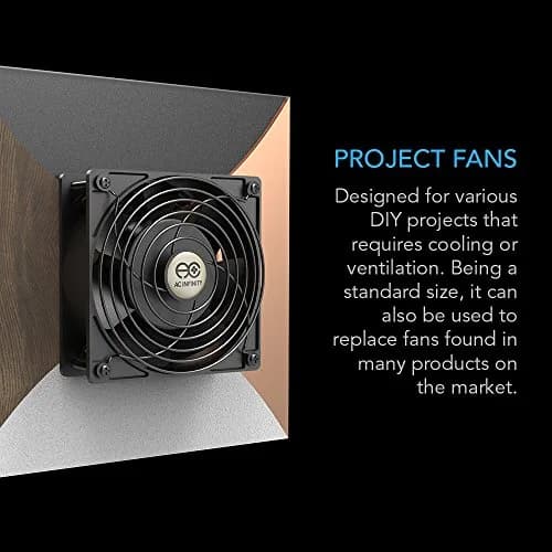 AC Infinity AXIAL 1225 Quiet Muffin Fan 120V AC 120mm x 25mm | Low Noise Cooling Fan thumbnail 3