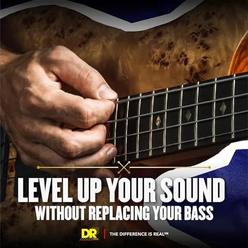 DR Strings PURE BLUES Bass Guitar Strings Medium 45-125 (0.115 kg) | Quantum Nickel Round Core thumbnail 2