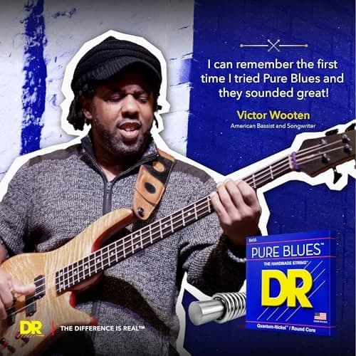 DR Strings Pure Blues Bass Guitar Strings 40-120 | Quantum Nickel 5-String Set thumbnail 5