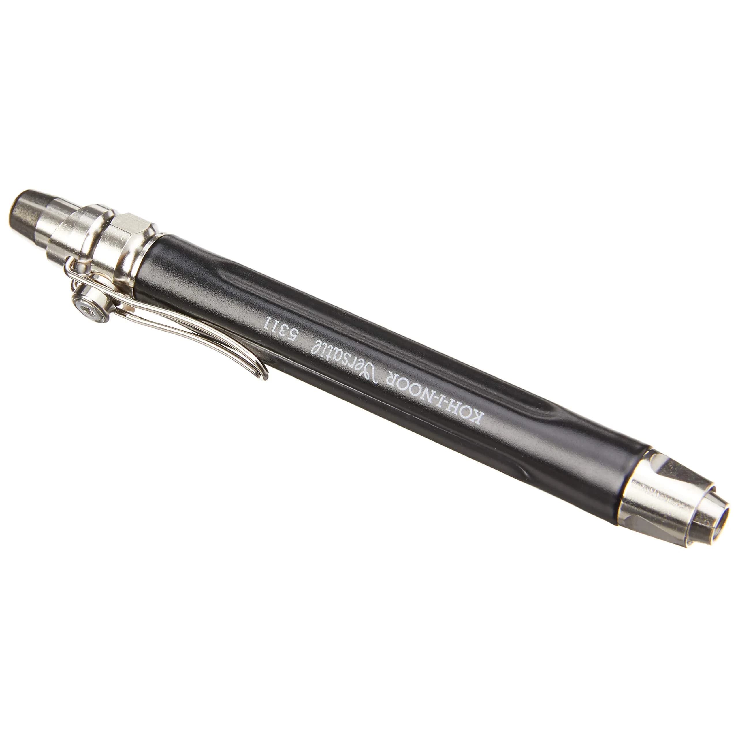 Koh-I-Noor Hardtmuth Lead Holder 5.6mm x 80mm | Metal Barrel, Built-in Sharpener, 1 Each - main product image