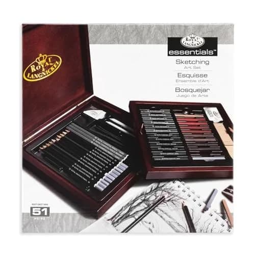 Royal & Langnickel RSET-SKET1600 Premier Sketch Pencil Art Set, 51-Piece | Premium Drawing Materials for Artists thumbnail 1