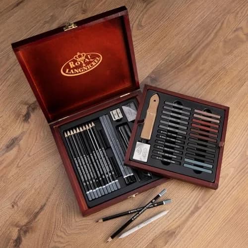 Royal & Langnickel RSET-SKET1600 Premier Sketch Pencil Art Set, 51-Piece | Premium Drawing Materials for Artists thumbnail 3