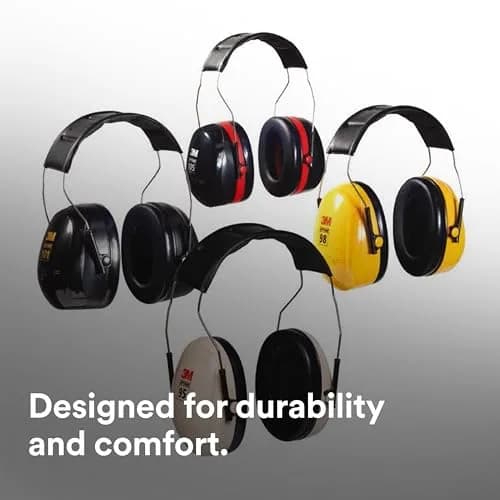 3M PELTOR Optime 95 Earmuffs, Cap Mount, 20 dB NRR, Beige | Industrial Hearing Protection thumbnail 6