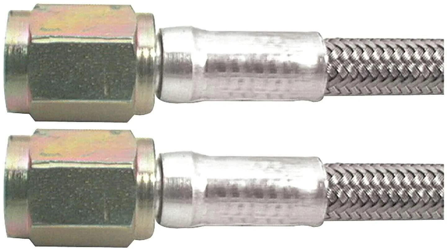 Allstar Performance ALL46300-60#3 Braided Steel Brake Lines 60 Inch | Durable PTFE & Stainless Steel