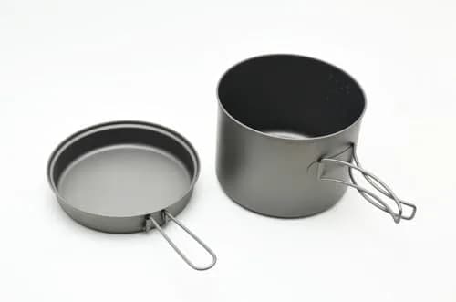 TOAKS Titanium 1600ml Pot with Pan | Ultralight, Corrosion-Resistant Camping Cookware thumbnail 4