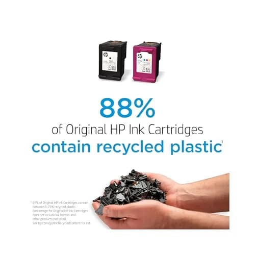 HP 62 Ink Cartridge Black XL and Tri-Color (Black XL + CMY) | 600 Pages Black, 165 Pages Tri-Color thumbnail 6