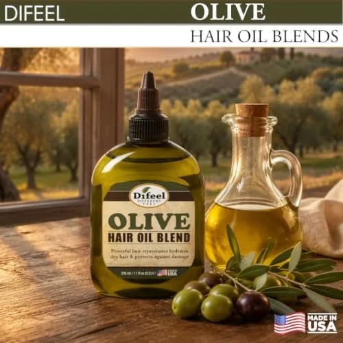 Difeel Olive Hair Oil Blend 74ml (2.5 Fl Oz) | Hydrates Dry Hair thumbnail 3