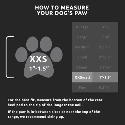 Protex PawZ Rubber Dog Boots - Waterproof Non-Slip Dog Shoes & Booties, 12 Pack | All-Weather Paw Protection for Small Dogs thumbnail 3