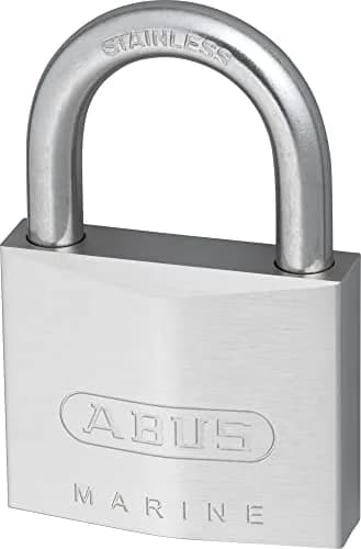 ABUS 75IB/50 Marine Grade Chrome Plated Brass Padlock 50mm (1.97in) with 2 Keys | Rust Resistant Security for Outdoor Use thumbnail 1