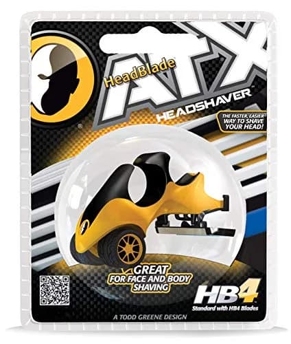 HeadBlade ATX Razor Original 1 Count (0.45g) | Rigid Body with 4-Blade Design & Non-Slip Rubber Ring thumbnail 7