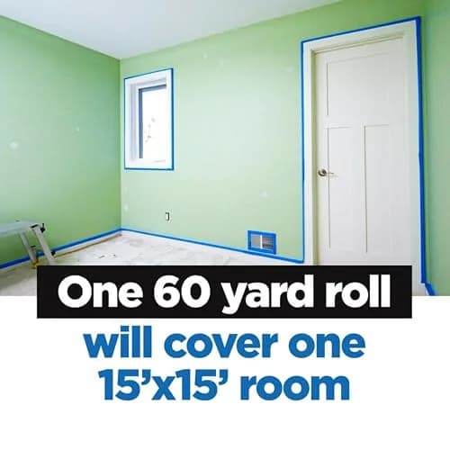 3M ScotchBlue Original Painter's Tape 1.88 in x 60 yd | Multi-Surface, Medium Adhesive, UV Resistant thumbnail 4