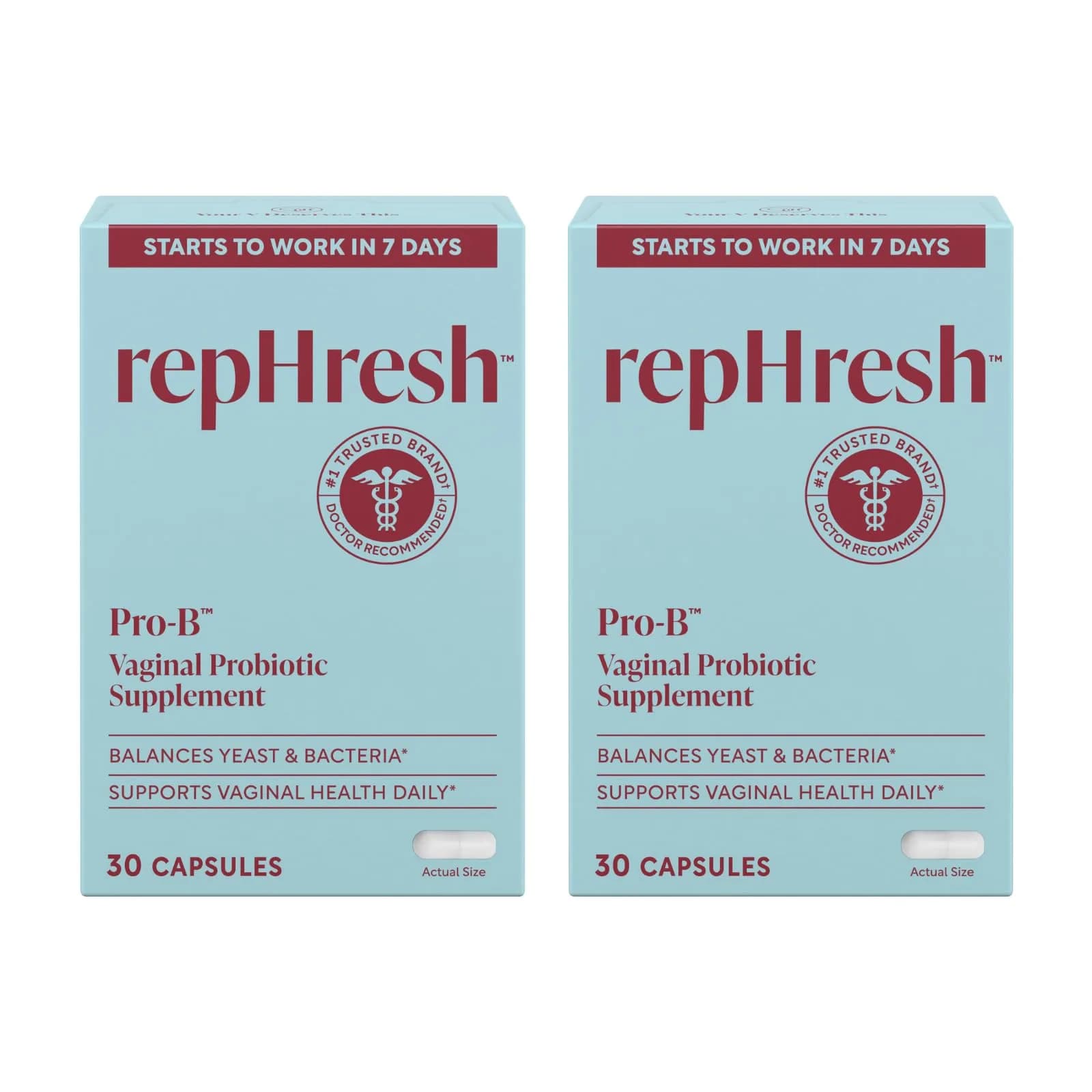 Rephresh Pro-B Vaginal Probiotic Supplement 30 Count | Supports Feminine Health & Balance - main product image