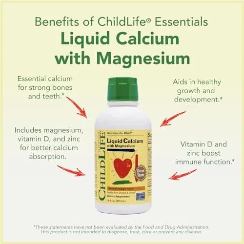 ChildLife Essentials Liquid Calcium Supplement for Kids 16 fl Oz (2 Pack) | Supports Bone Growth & Absorption thumbnail 5