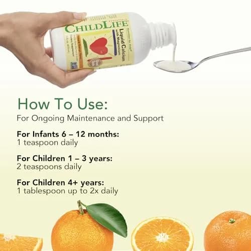 ChildLife Essentials Liquid Calcium Supplement for Kids 16 fl Oz (2 Pack) | Supports Bone Growth & Absorption thumbnail 7