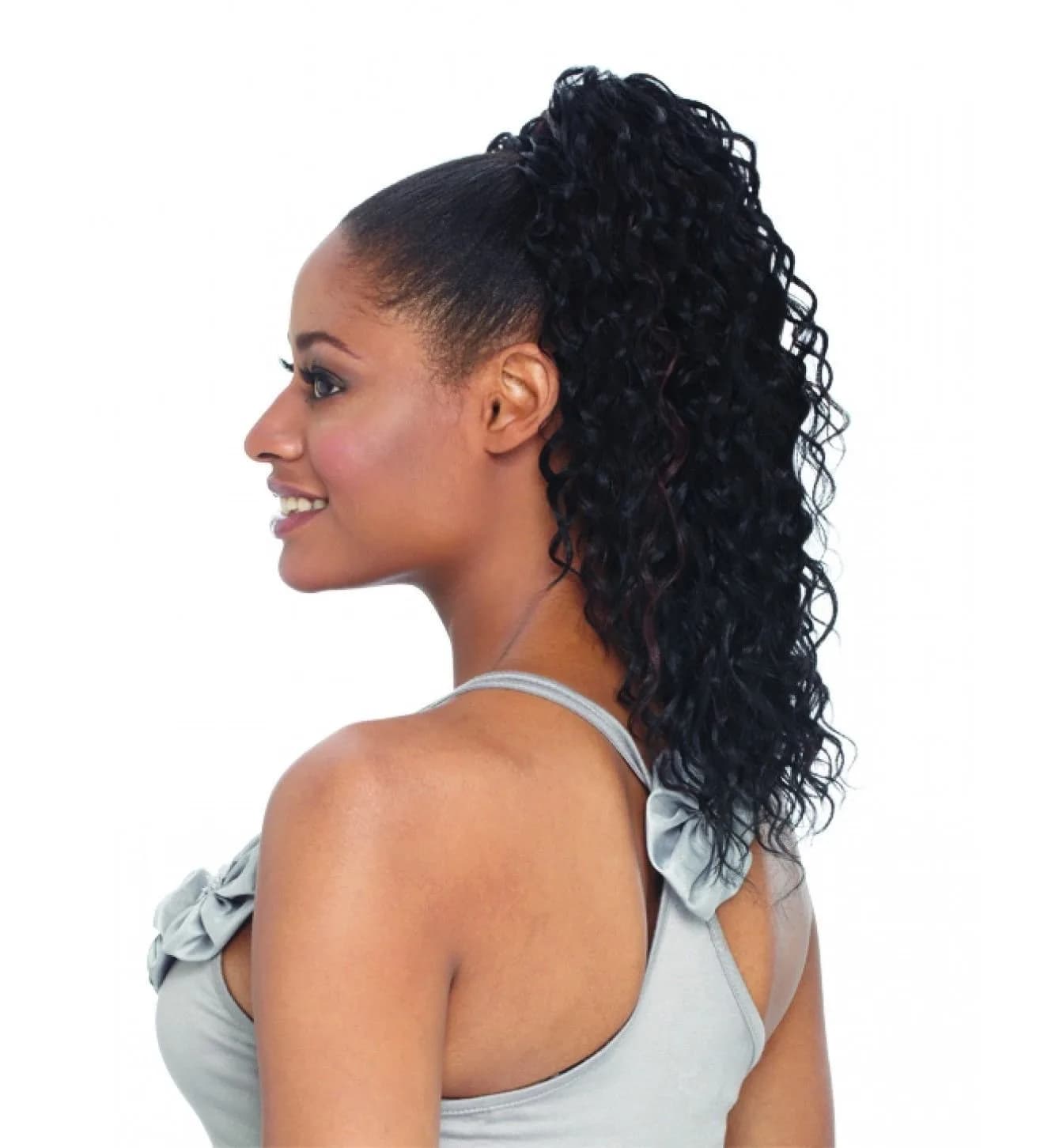 FREETRESS BRAIDS PALM GIRL Shake N Go Synthetic Ponytail 4/27 | Glueless, Straight, Medium, Polyester - main product image
