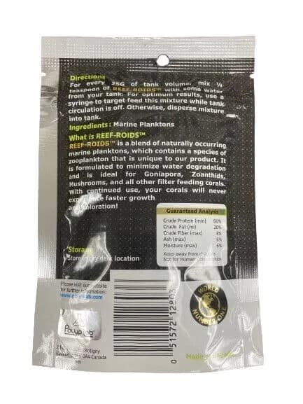 Polyp Lab Nano Reef-Roids Coral Food 37g (1.23 oz) | Enhances Coral Growth and Coloration thumbnail 2