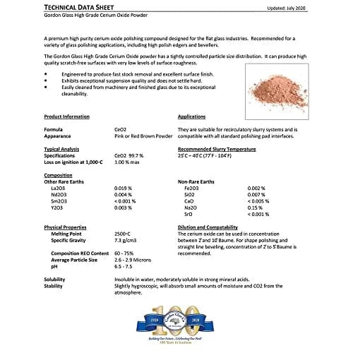 TechnologyLK Cerium Oxide High Grade Glass Polishing Compound - 1 lb | Fast Scratch Removal thumbnail 4