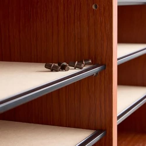 Safco Literature Organizer 12 Compartments | Office & Classroom Mailbox with Adjustable Shelves, Cherry thumbnail 5