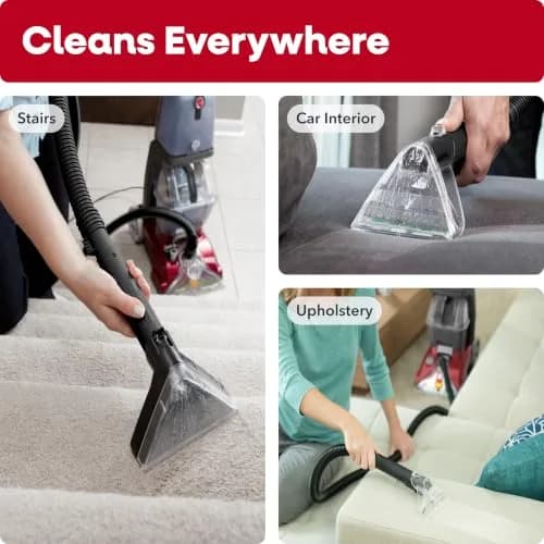 Hoover PowerScrub Deluxe Carpet Cleaner Machine, Pet & Upholstery Tools | Deep Stain Removal & Fast Drying thumbnail 8