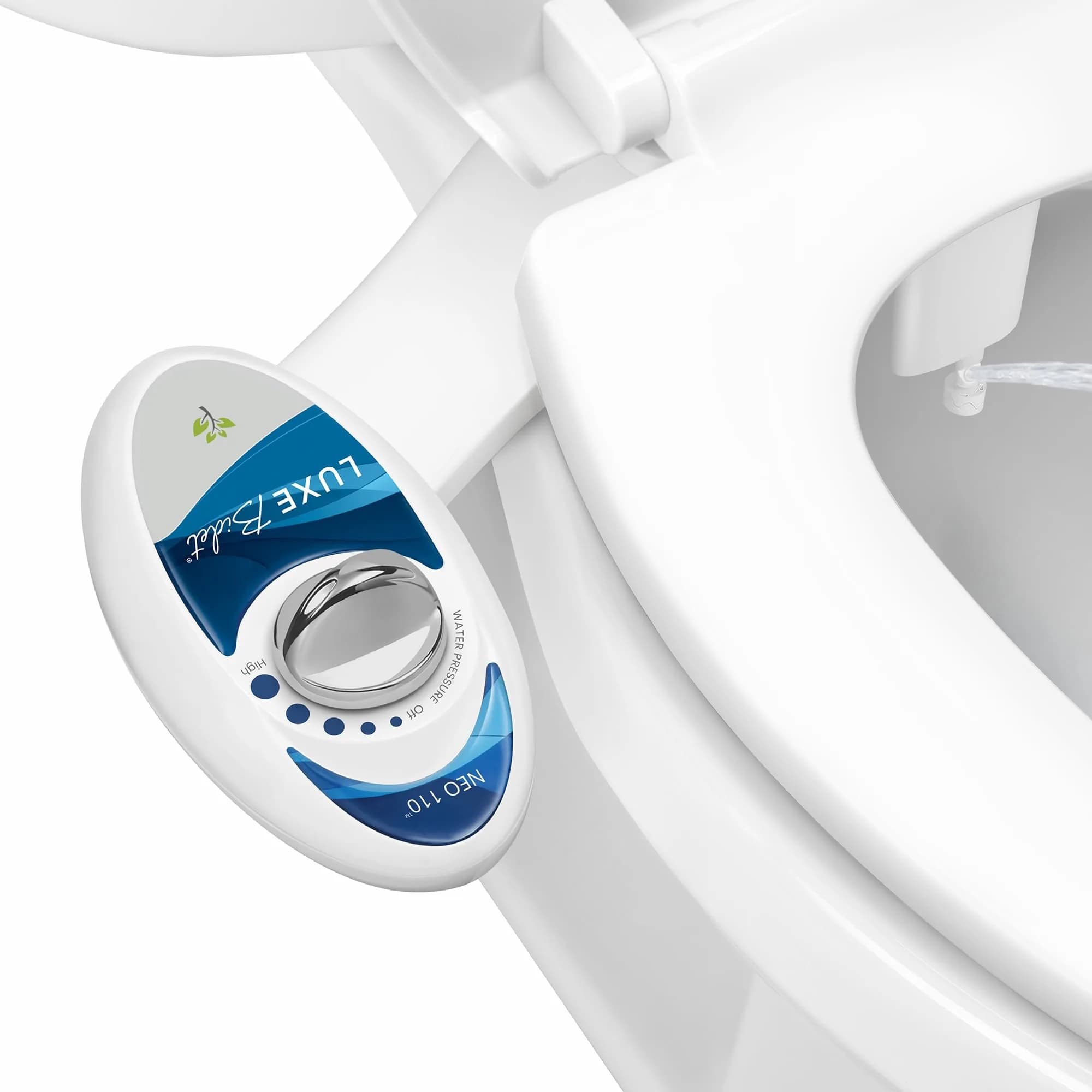 LUXE Bidet NEO 110 Non-Electric Bidet Attachment for Toilet Seat, Blue | Easy Home Upgrade for Modern Bathrooms — Blue