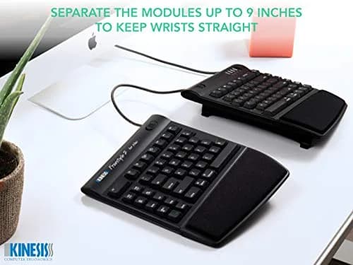 KINESIS Freestyle2 Ergonomic Keyboard for Mac | Adjustable Split Design, VIP3 Lifters, Low-Force Membrane Switches thumbnail 3