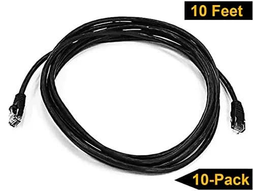 iMBAPrice Cat6 Ethernet Network Patch Cable 3.05m (10 Feet) 10-Pack | High-Speed Gigabit Data Transfer thumbnail 2