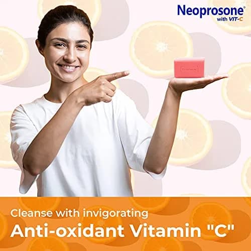 Neoprosone Skin Brightening Turmeric Soap 200g (7oz) | Exfoliating Bar for Dark Spots & All Skin Types thumbnail 4