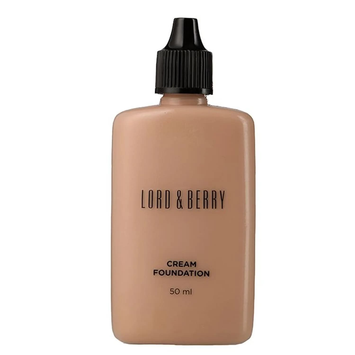 Lord & Berry Cream Foundation Makeup Sand 50ml (1.69 Fl Oz) | Full Coverage with Hyaluronic Acid — Sand