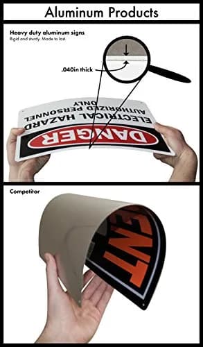 SmartSign Do Not Enter Sign 18" x 24" Aluminum Reflective Sign for Safety (45.72cm x 60.96cm) thumbnail 3