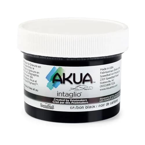 Akua Intaglio Water-Based Ink, Carbon Black, 59ml (2 fl oz) | Printmaking Ink for Etching & Monotype thumbnail 1