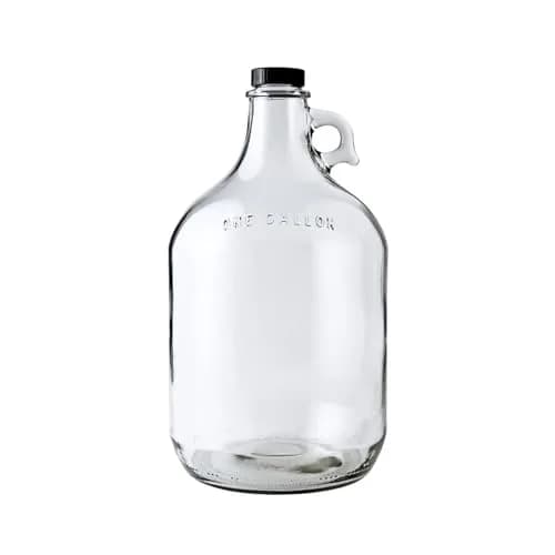 FastRack Glass Water Bottle Includes 38 mm Polyseal Cap 1 gal | Durable, Reusable & Clear thumbnail 1