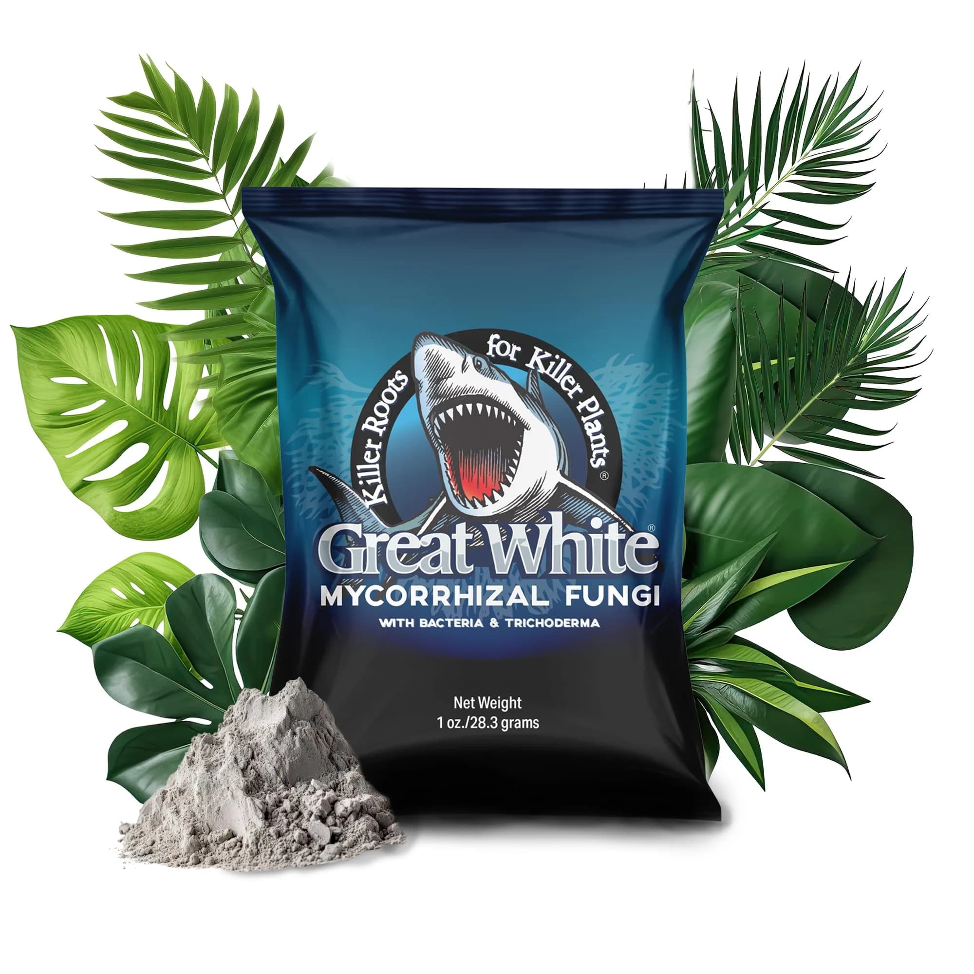 Plant Success Great White Premium Mycorrhizae 1 oz (28.35 g) | Beneficial Bacteria & Trichoderma Root Stimulator - main product image