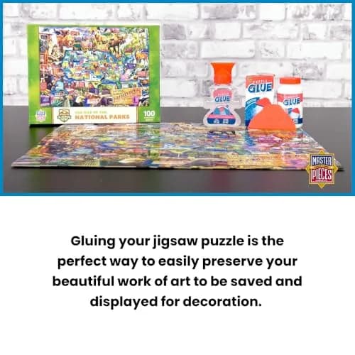 MasterPieces Clear Puzzle Glue 2 Pack 10 fl oz (295 ml) | USA-Imported Adhesive for Jigsaw Puzzles thumbnail 3