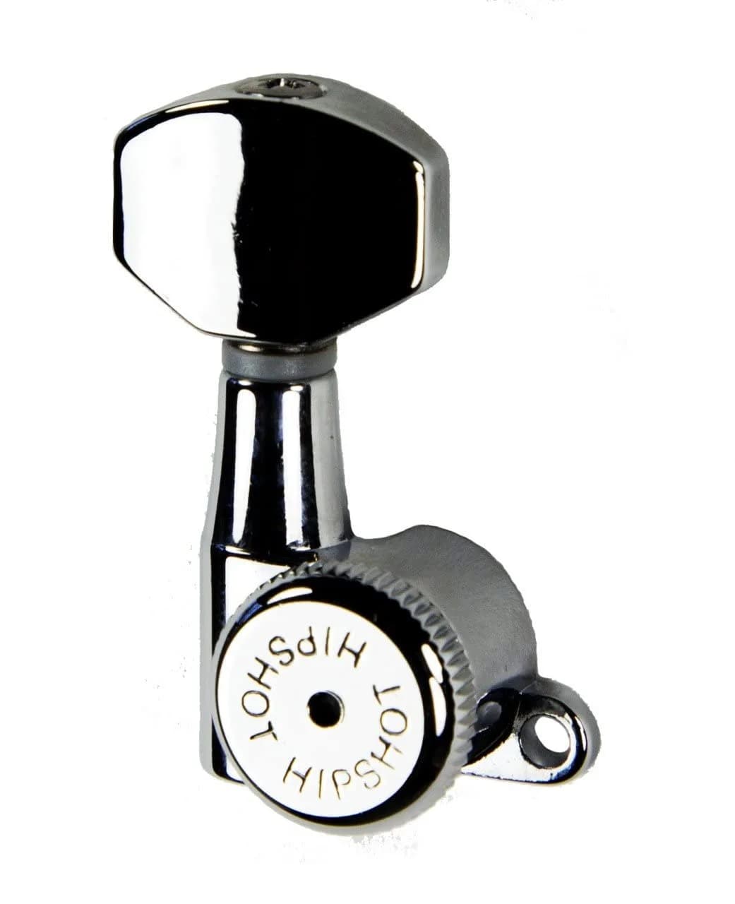 Hipshot Grip-Lock Enclosed Locking Tuners 6-Inline 21mm Post Chrome | Upgrade Your Guitar Tuning Stability — Chrome