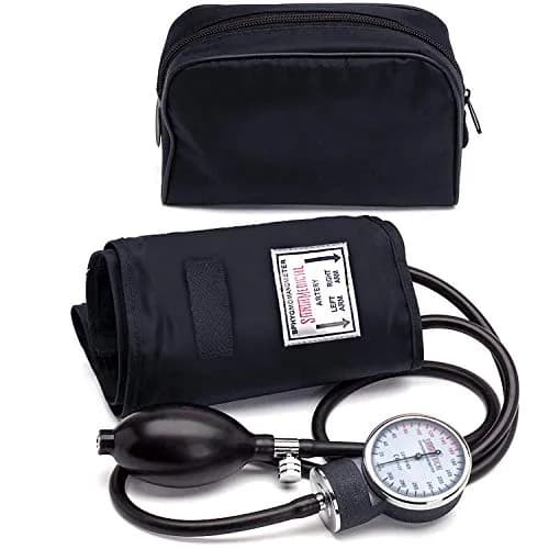 Santamedical Adult Deluxe Aneroid Sphygmomanometer Black | Accurate BP Readings for Confidence thumbnail 1