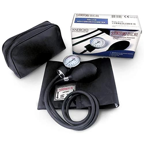 Santamedical Adult Deluxe Aneroid Sphygmomanometer Black | Accurate BP Readings for Confidence thumbnail 5