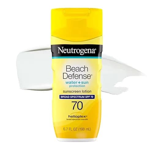 Neutrogena Beach Defense Sunscreen Lotion SPF 70 198ml (6.7 Fl Oz) | Broad Spectrum UVA/UVB Protection thumbnail 1