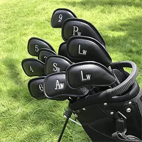 CRAFTSMAN GOLF 12pcs Synthetic Leather Iron Head Covers Set Water-proof Oversize | Fits All Brands thumbnail 2