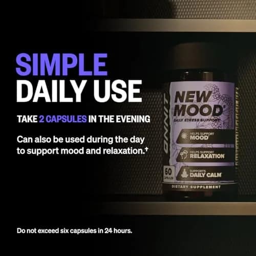 ONNIT New Mood Stress & Sleep Support Supplement with 5-HTP, 30 Count | Mood & Relaxation Aid for Stress & Sleep thumbnail 9