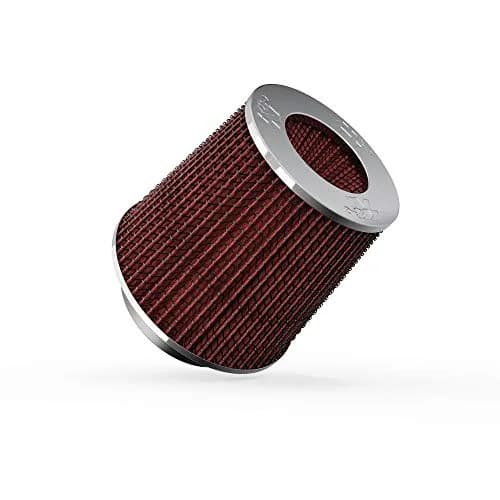 K&N High-Flow Universal Clamp-On Air Filter RG-1001RD | 156 mm (5.5 In) Height, 101.6 mm (4 In) Flange Diameter thumbnail 1
