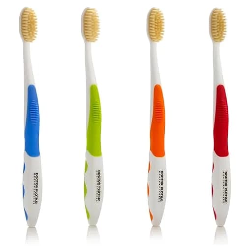 MOUTHWATCHERS Dr Plotka's Soft Bristle Flossing Toothbrush 4-Pack | Dual-Layered Bristles for Deep Clean thumbnail 1