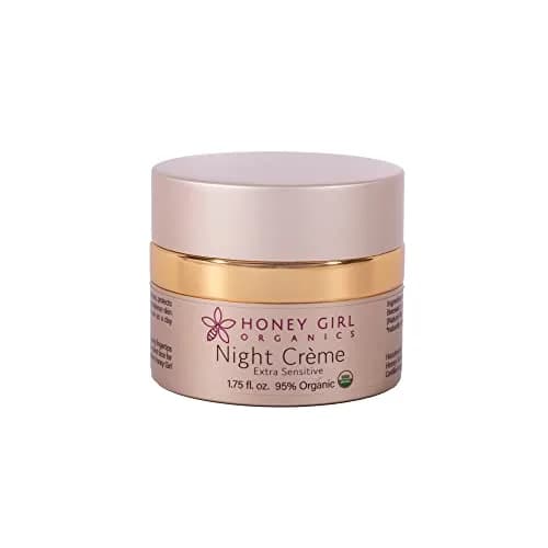 Honey Girl Organics Night Creme Extra Sensitive 1.75oz | Organic Honey Face Moisturizer for Sensitive Skin thumbnail 1