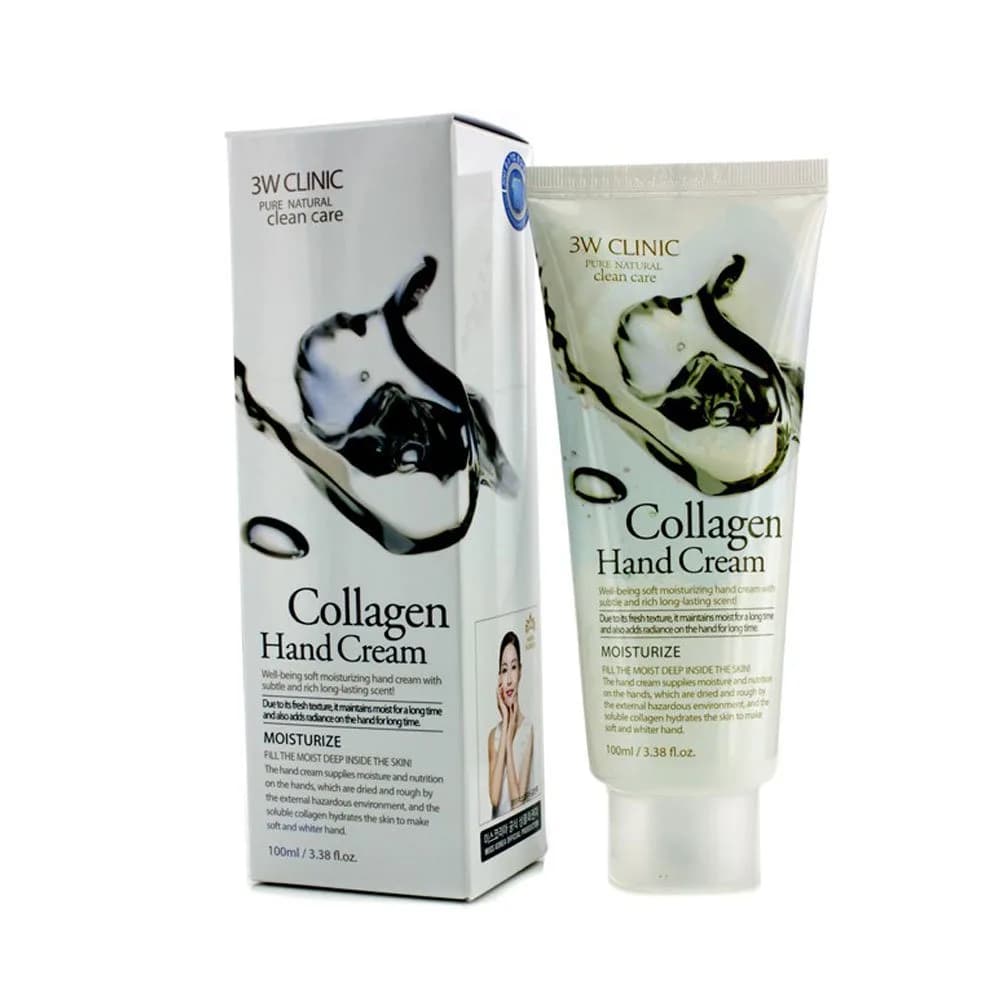 3W Clinic Hand Cream Collagen 100ml (3.38 Fl Oz) | Hydrating & Nutritional Benefits — Collagen