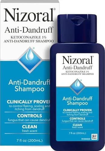 Nizoral Anti-Dandruff Shampoo with 1% Ketoconazole, 200ml (7 Fl Oz) | Controls Scalp Fungus thumbnail 1