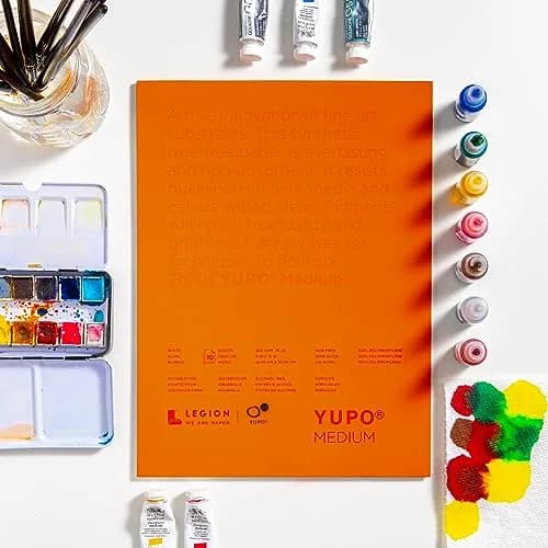 Legion Yupo Synthetic Paper Pad 5" x 7" (12.7 x 17.8 cm) | 10 Sheets Bright White thumbnail 5
