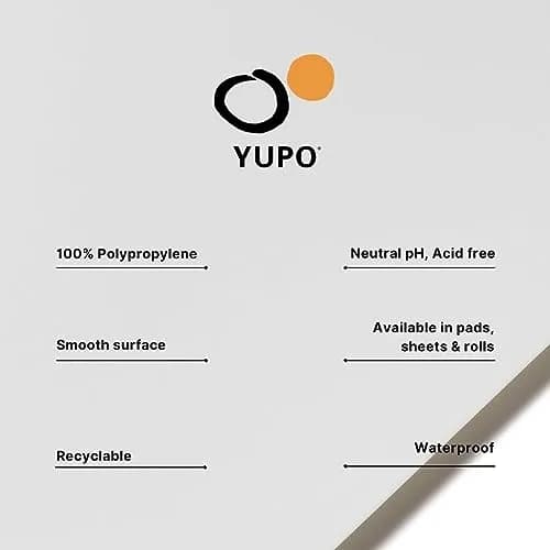 Legion Yupo Synthetic Paper Pad 5" x 7" (12.7 x 17.8 cm) | 10 Sheets Bright White thumbnail 3