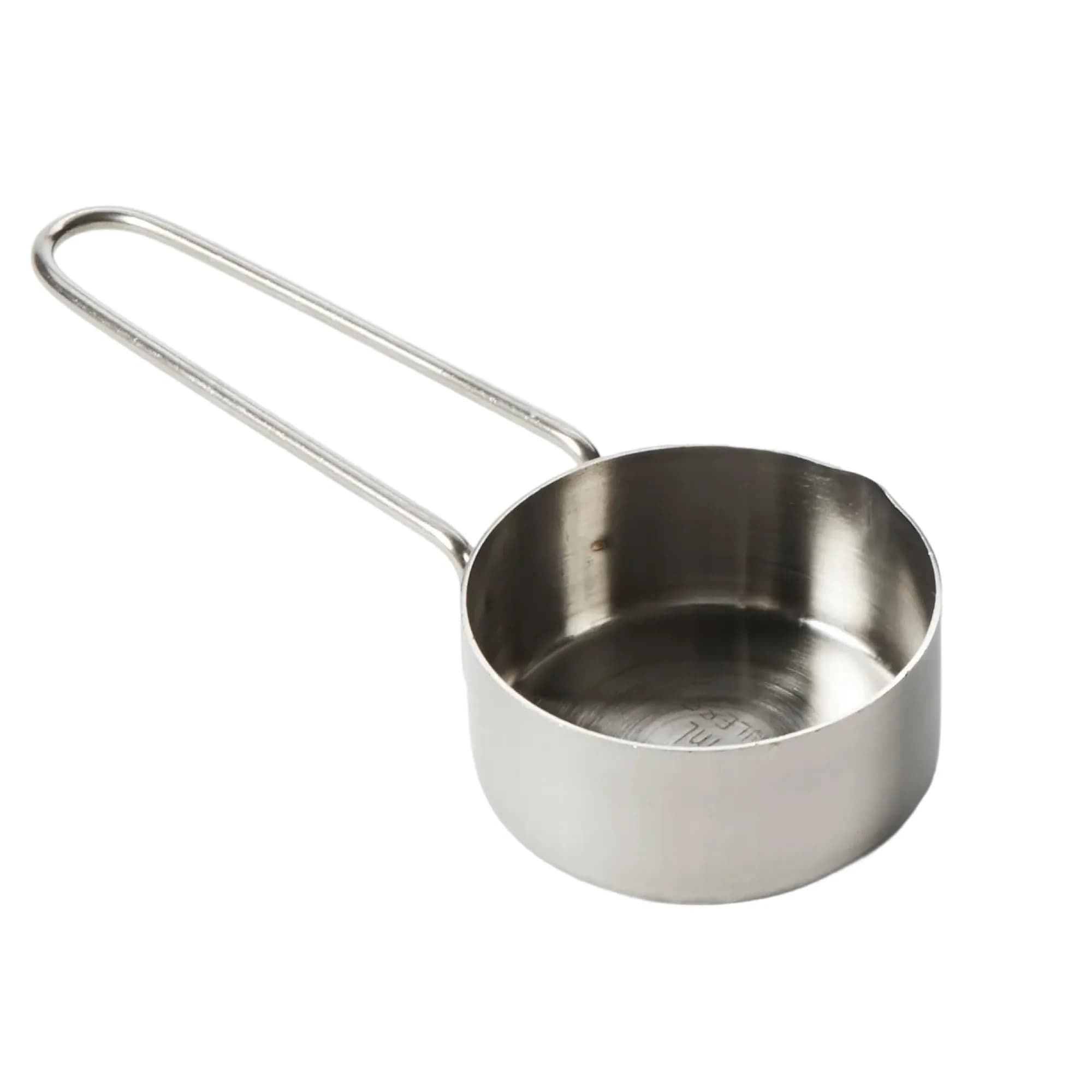 American Metalcraft 1/4 Stainless Steel Measuring Cup (7.4ml / 0.25 Fl Oz) | Precise Baking & Cooking